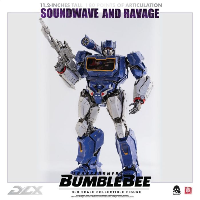 Transformers Bumblebee DLX Action Figure 2-Pack 1/6 Soundwave & Ravage 28 cm