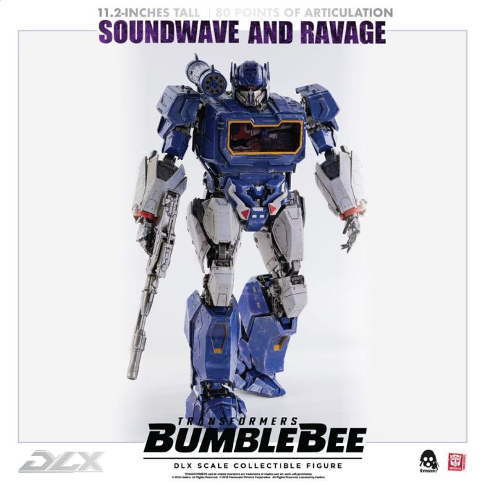 Transformers Bumblebee DLX Action Figure 2-Pack 1/6 Soundwave & Ravage 28 cm