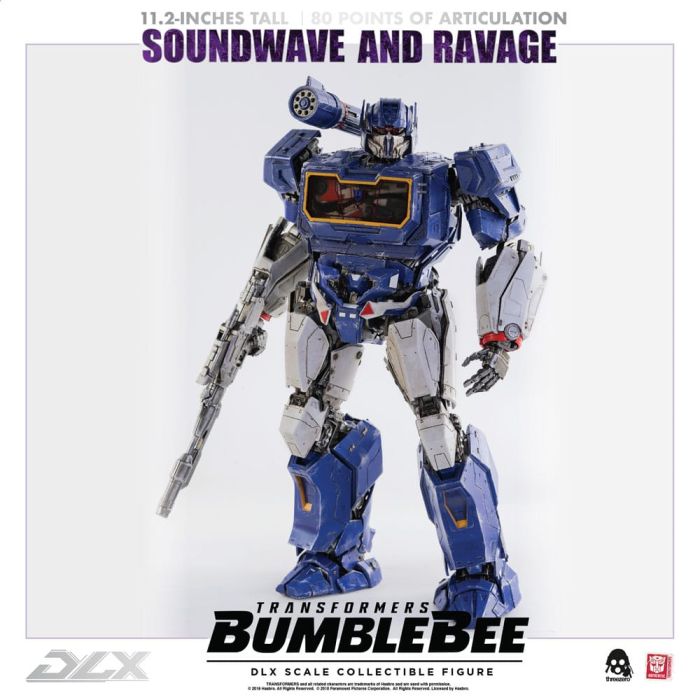 Transformers Bumblebee DLX Action Figure 2-Pack 1/6 Soundwave & Ravage 28 cm
