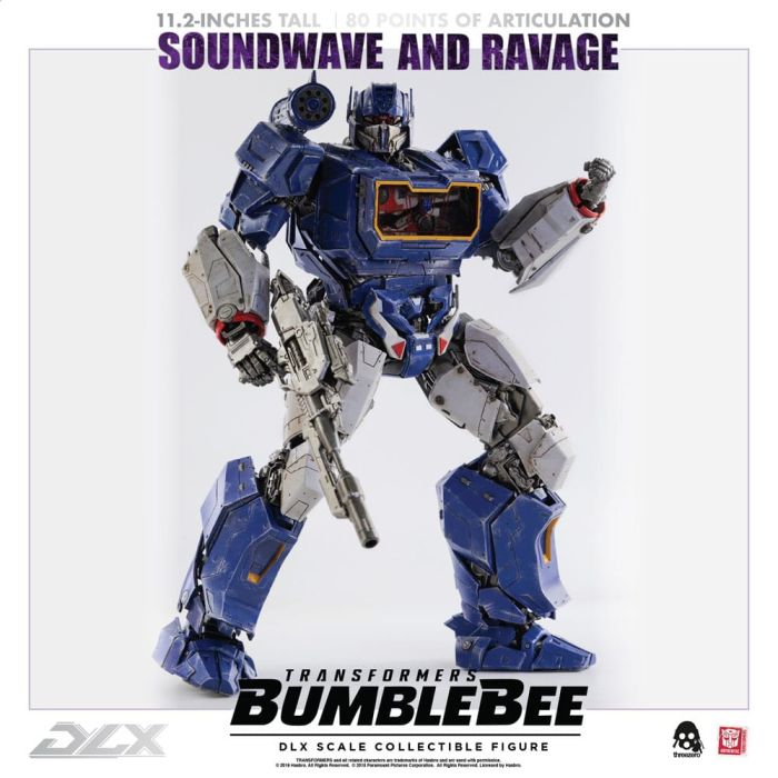 Transformers Bumblebee DLX Action Figure 2-Pack 1/6 Soundwave & Ravage 28 cm