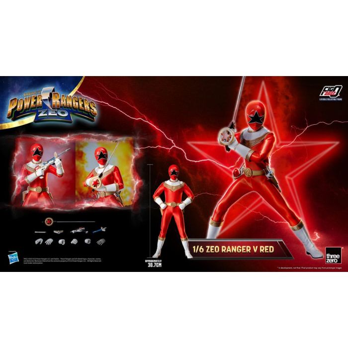 Power Rangers Zeo FigZero Action Figure 1/6 Ranger V Red 30 cm