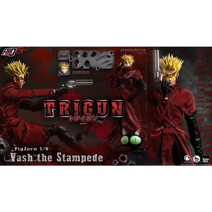 Trigun FigZero Action Figure 1/6 Vash the Stampede 31 cm