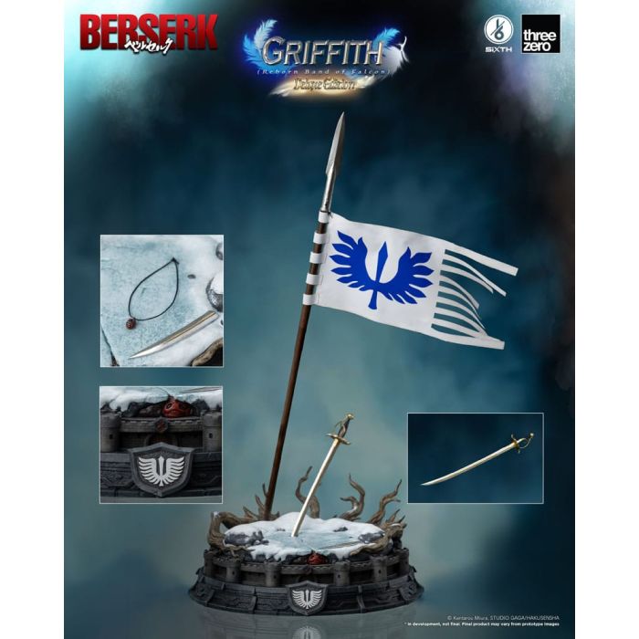 Berserk Action Figure 1/6 Griffith (Reborn Band of Falcon) Deluxe Edition 40 cm