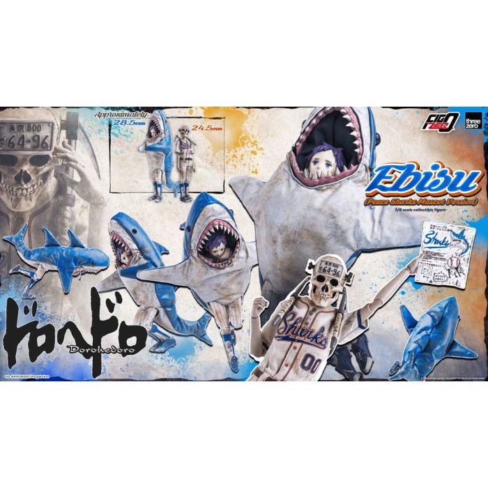 Dorohedoro FigZero Action Figure 1/6 Ebisu Peace Sharks Mascot Ver. 24 cm