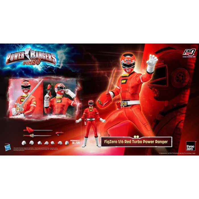 Power Rangers Turbo FigZero Action Figure 1/6 Red Turbo Power Ranger 30 cm 
