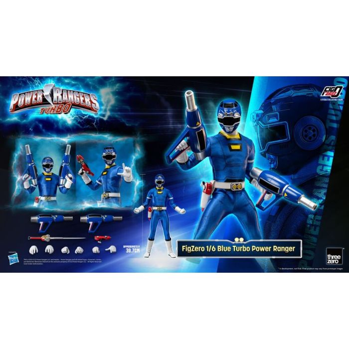 Power Rangers Turbo FigZero Action Figure 1/6 Blue Turbo Power Ranger 30 cm 