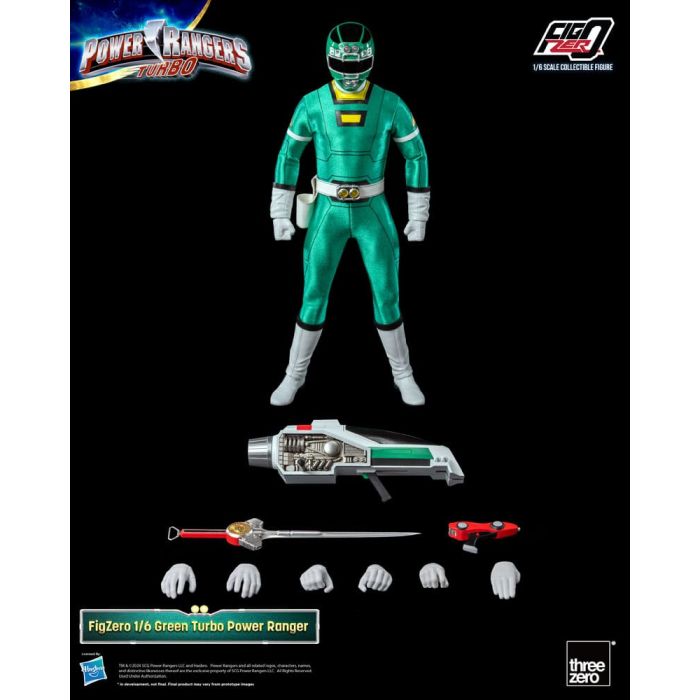 Power Rangers Turbo FigZero Action Figure 1/6 Green Turbo Power Ranger 30 cm 