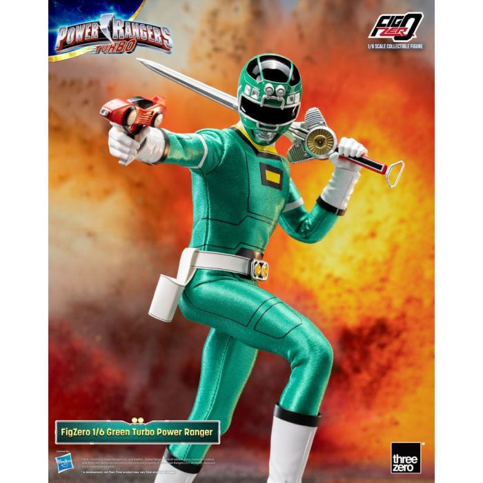 Power Rangers Turbo FigZero Action Figure 1/6 Green Turbo Power Ranger 30 cm 