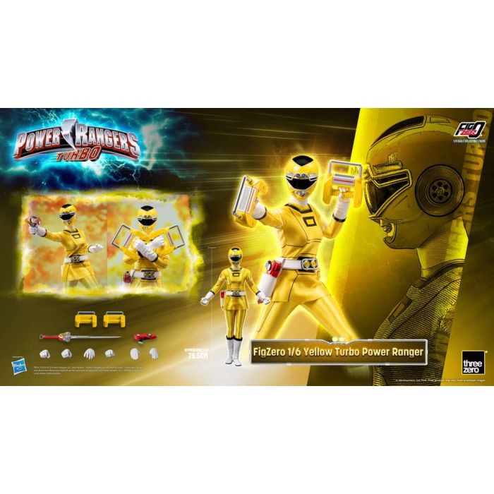 Power Rangers Turbo FigZero Action Figure 1/6 Yellow Turbo Power Ranger 30 cm 