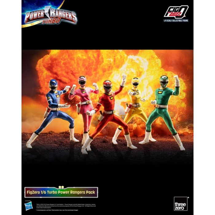Power Rangers Turbo FigZero Action Figures 1/6 5-Pack Turbo Power Rangers 30 cm     