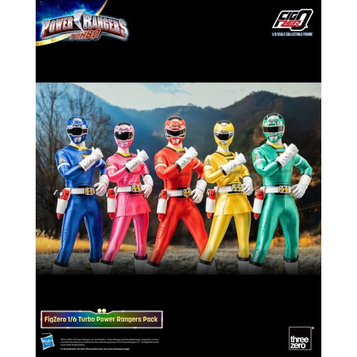 Power Rangers Turbo FigZero Action Figures 1/6 5-Pack Turbo Power Rangers 30 cm     
