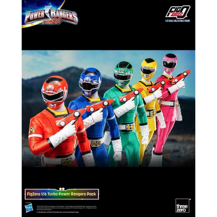 Power Rangers Turbo FigZero Action Figures 1/6 5-Pack Turbo Power Rangers 30 cm     