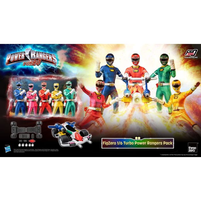 Power Rangers Turbo FigZero Action Figures 1/6 5-Pack Turbo Power Rangers 30 cm     