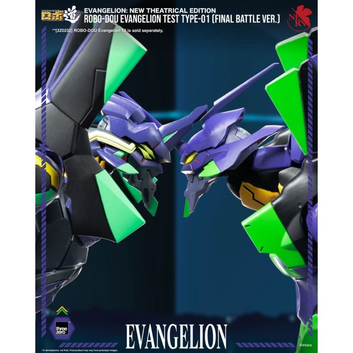 Evangelion: New Theatrical Edition Robo-Dou Action Figure Evangelion Test Type - 01 Final Battle Version 25 cm