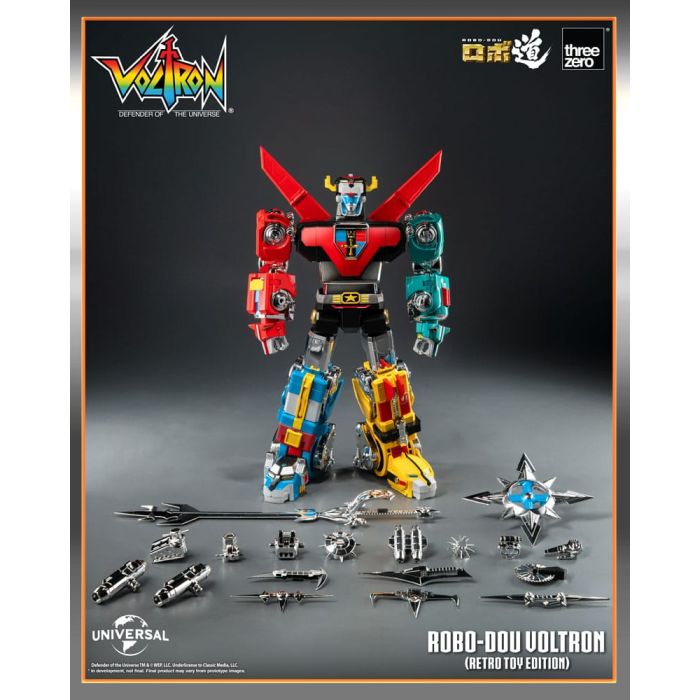 Voltron: Defender of the Universe Robo-Dou Action Figure Voltron Retro Toy Edition 27 cm