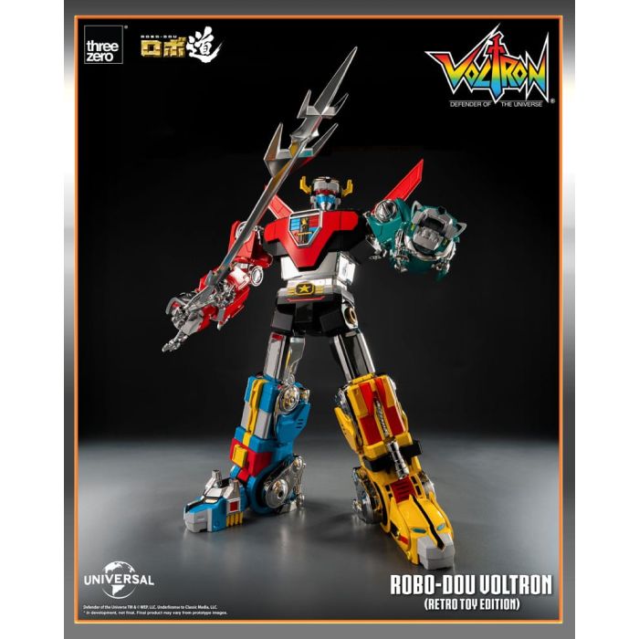 Voltron: Defender of the Universe Robo-Dou Action Figure Voltron Retro Toy Edition 27 cm