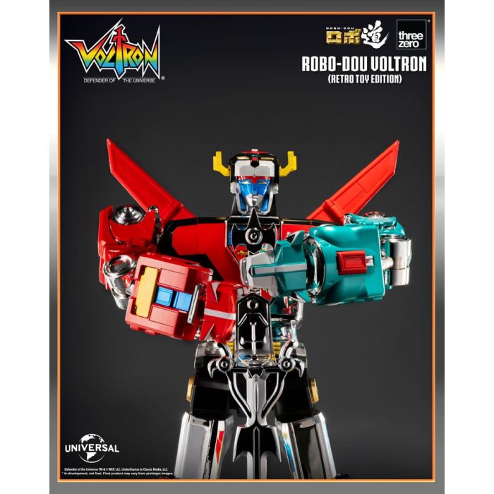 Voltron: Defender of the Universe Robo-Dou Action Figure Voltron Retro Toy Edition 27 cm