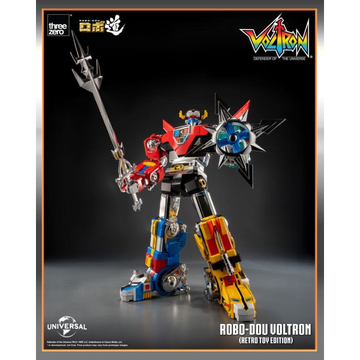 Voltron: Defender of the Universe Robo-Dou Action Figure Voltron Retro Toy Edition 27 cm