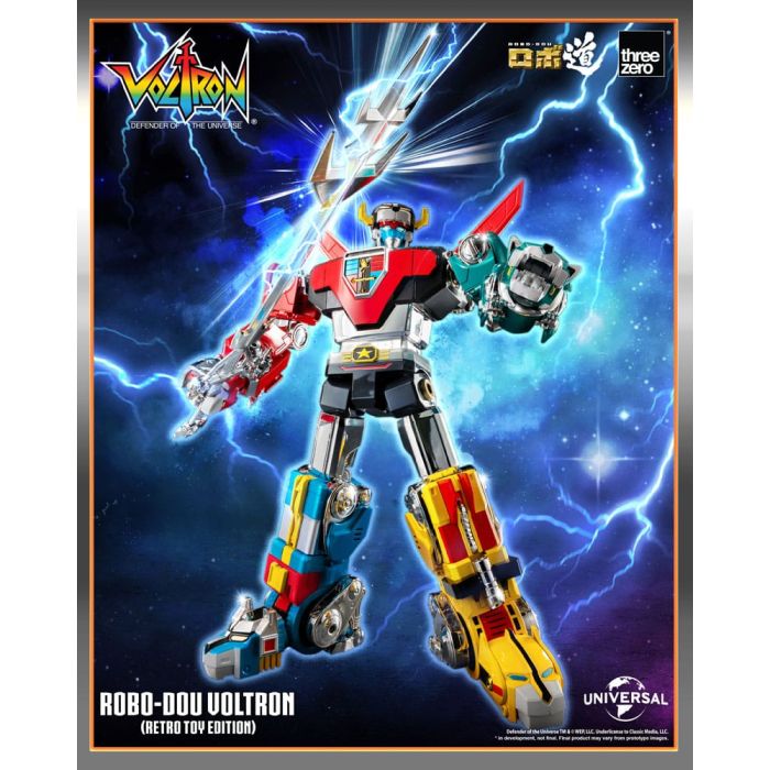 Voltron: Defender of the Universe Robo-Dou Action Figure Voltron Retro Toy Edition 27 cm
