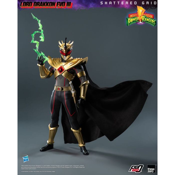 Mighty Morphin Power Rangers Shattered Grid  FigZero Action Figure 1/6 Lord Drakkon Evo III 30 cm