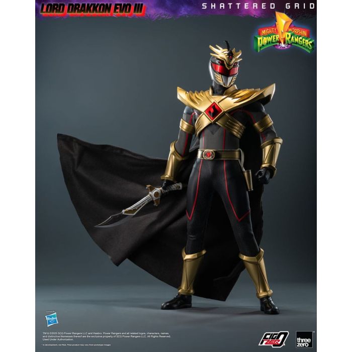 Mighty Morphin Power Rangers Shattered Grid  FigZero Action Figure 1/6 Lord Drakkon Evo III 30 cm