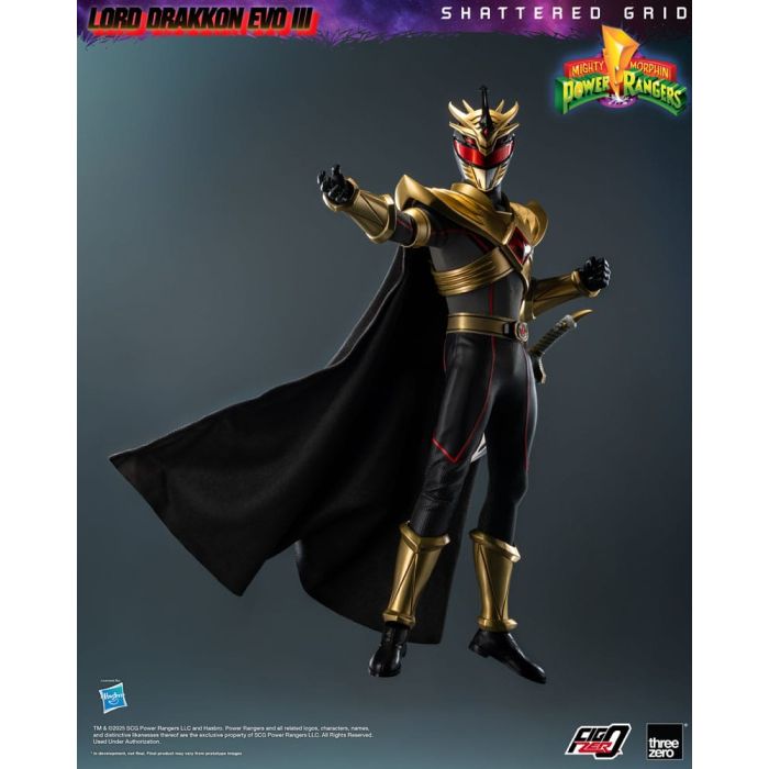 Mighty Morphin Power Rangers Shattered Grid  FigZero Action Figure 1/6 Lord Drakkon Evo III 30 cm