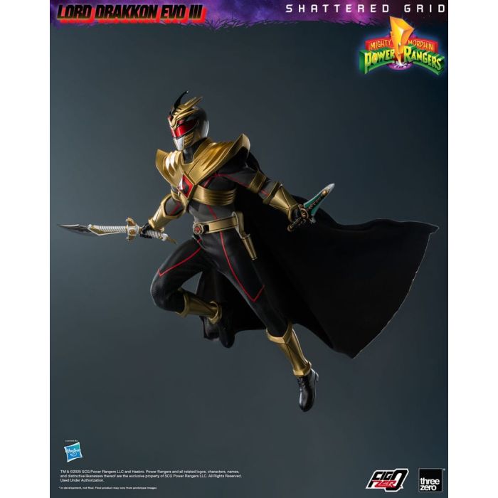 Mighty Morphin Power Rangers Shattered Grid  FigZero Action Figure 1/6 Lord Drakkon Evo III 30 cm