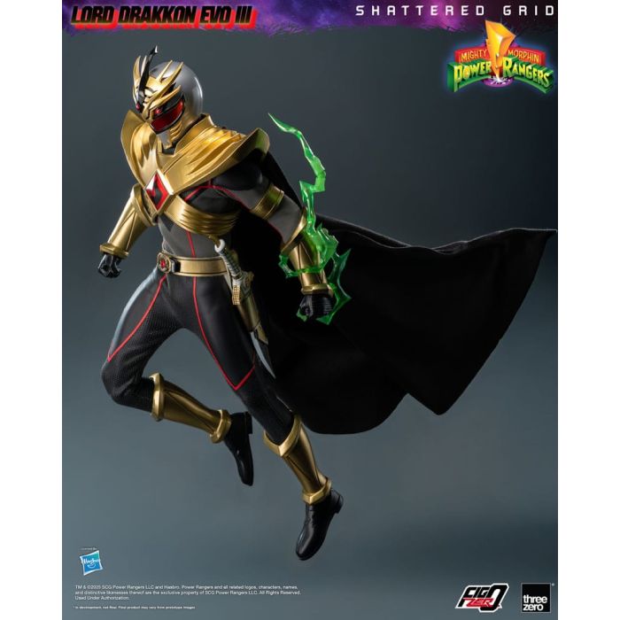 Mighty Morphin Power Rangers Shattered Grid  FigZero Action Figure 1/6 Lord Drakkon Evo III 30 cm