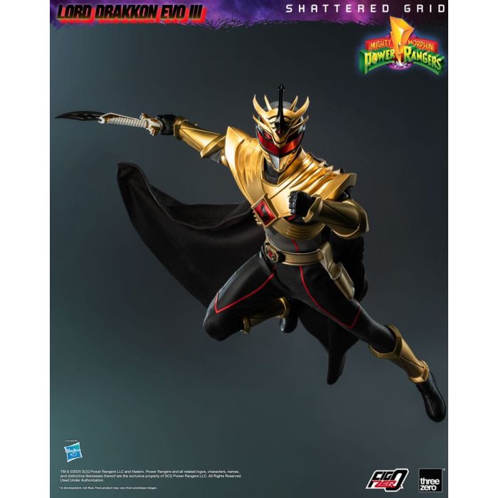 Mighty Morphin Power Rangers Shattered Grid  FigZero Action Figure 1/6 Lord Drakkon Evo III 30 cm