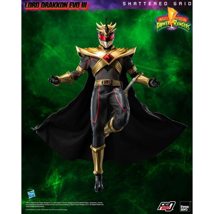 Mighty Morphin Power Rangers Shattered Grid  FigZero Action Figure 1/6 Lord Drakkon Evo III 30 cm