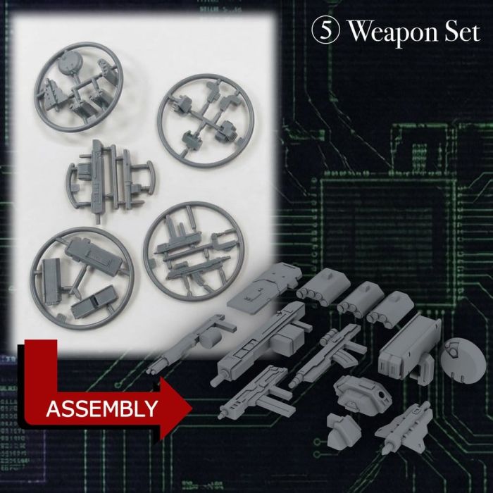 Kikou Sensen 1/100th Scale Plastic Model Kit Wave 1 (1 set of 6 pcs) 6 cm