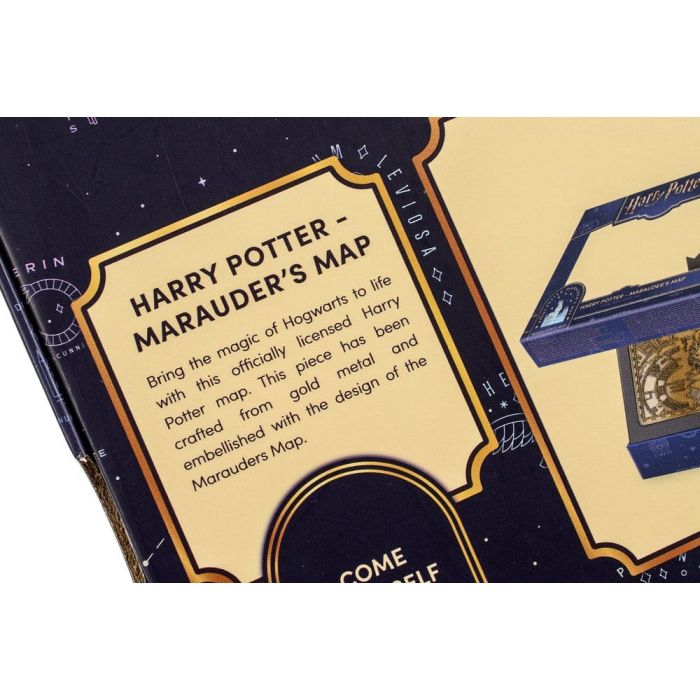 Harry Potter Replica Marauder's Map Metal Map 15 cm