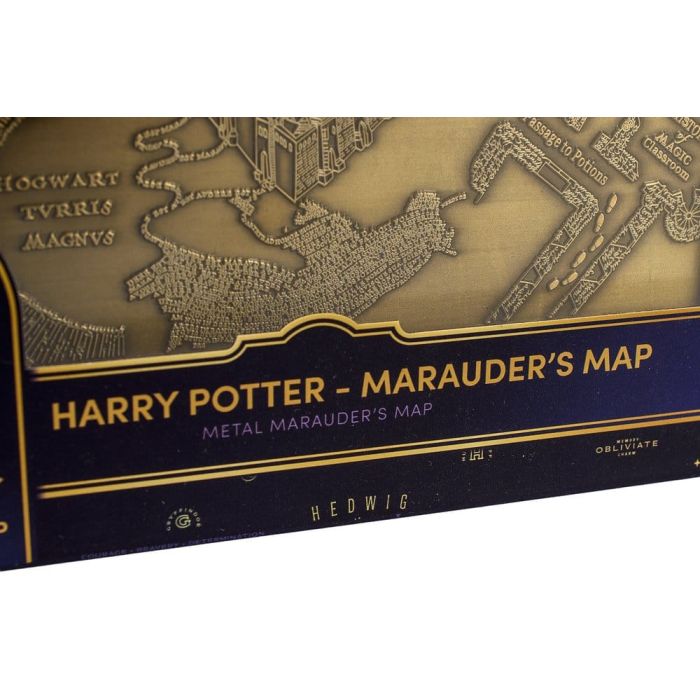 Harry Potter Replica Marauder's Map Metal Map 15 cm