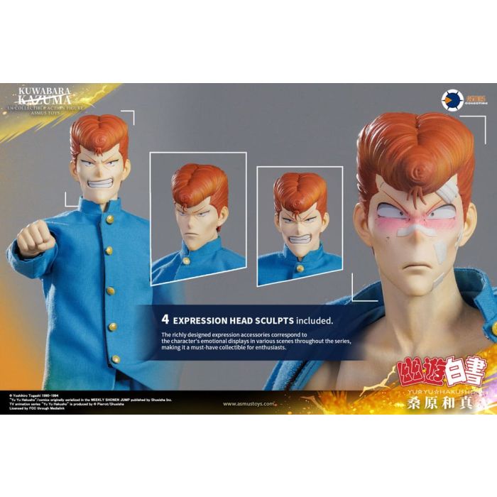 Yu Yu Hakusho Action Figure 1/6 Kazuma Kuwabara (Luxury Version) 30 cm