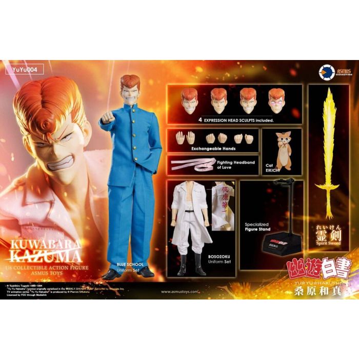 Yu Yu Hakusho Action Figure 1/6 Kazuma Kuwabara 30 cm