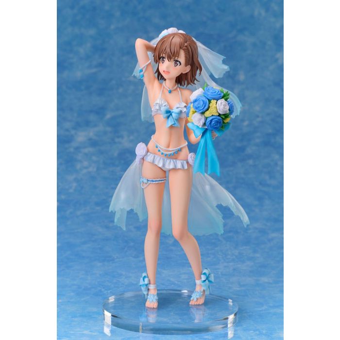 A Certain Scientific Railgun T PVC Statue 1/7 Mikoto Misaka Wedding Swimsuit Ver. 25 cm