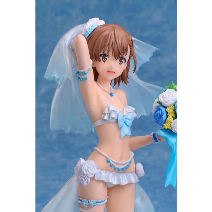 A Certain Scientific Railgun T PVC Statue 1/7 Mikoto Misaka Wedding Swimsuit Ver. 25 cm
