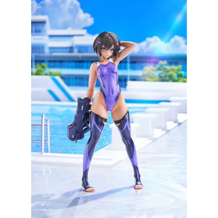 Arms Note PVC Figure 1/7 Buchou-chan of the Swimming Club Purple Swimsuit Ver. 22 cm