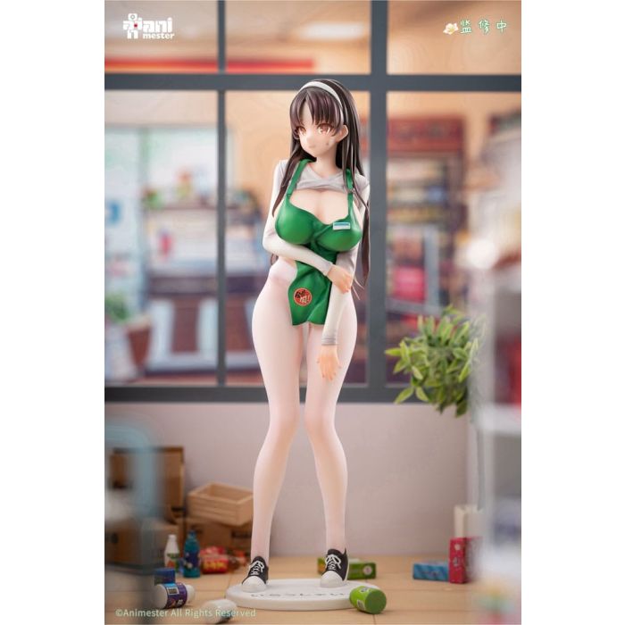 Original Character Statue 1/6 First Business! Mari Hanamiya the Gentle Shop Assistant illustration by POPQN 28 cm  