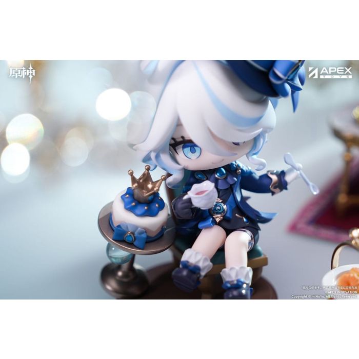 Genshin Impact PVC Statue Furina Amai Gogo no Sanbika Chibi Chara Ver. 13 cm  