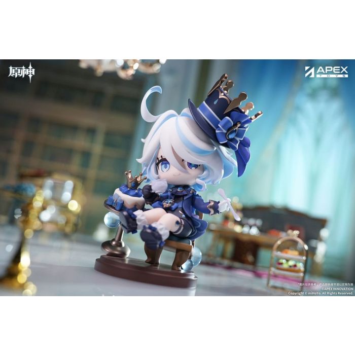 Genshin Impact PVC Statue Furina Amai Gogo no Sanbika Chibi Chara Ver. 13 cm  