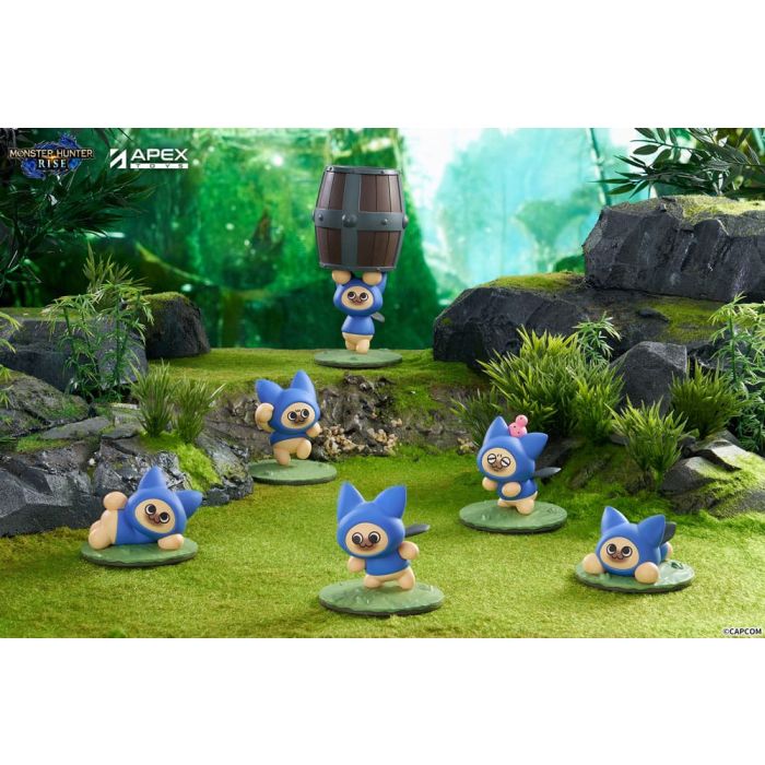 Monster Hunter Rise Trading Figure 6-Pack Felyne Cat