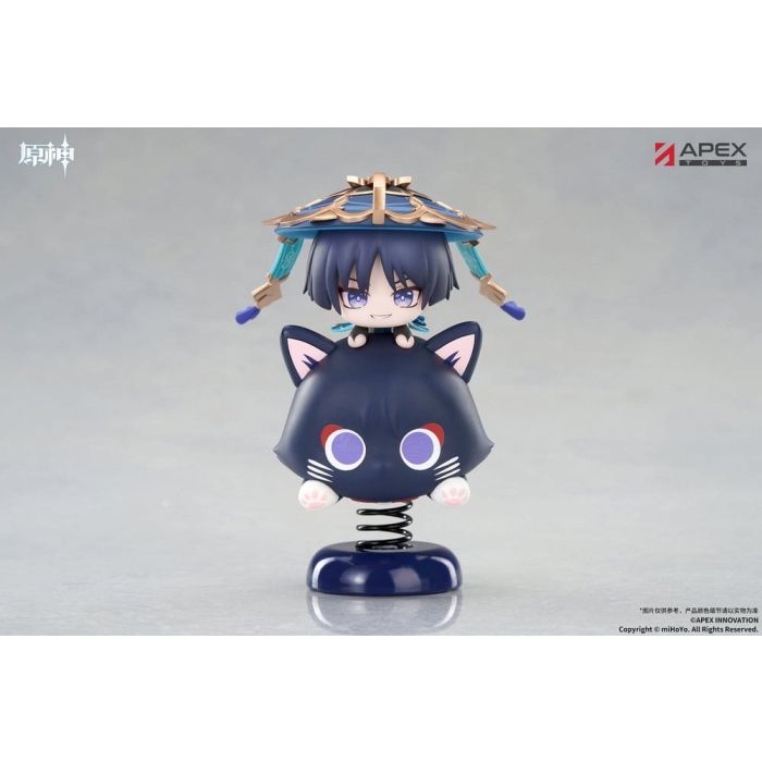 Genshin Impact Chibi Chara Yurayura Stand PVC Figure Wanderer 11 cm