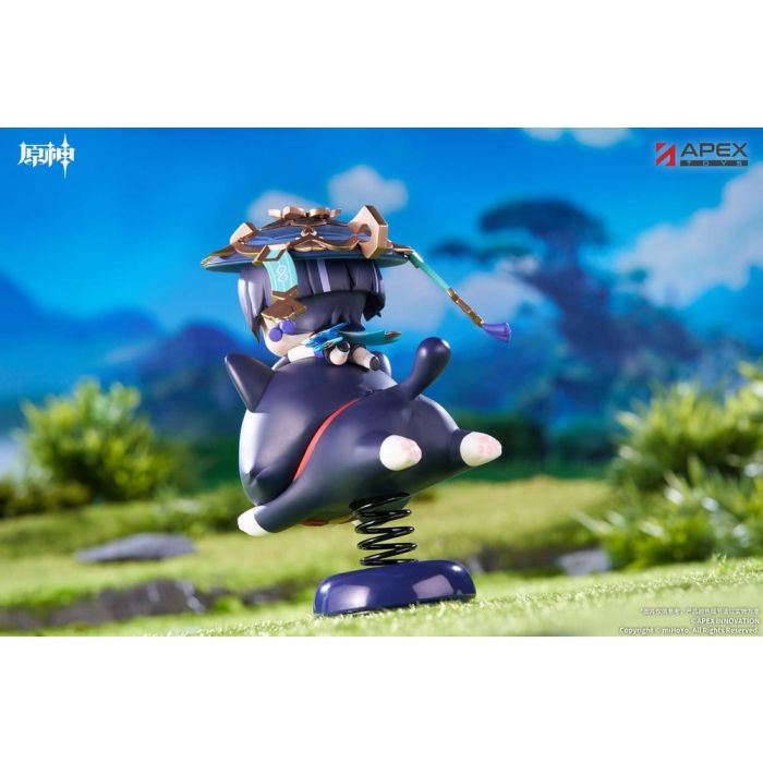 Genshin Impact Chibi Chara Yurayura Stand PVC Figure Wanderer 11 cm