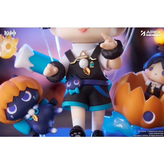 Genshin Impact You Ye Qi Xiang Series Chibi Chara PVC Statue Wanderer 10 cm    