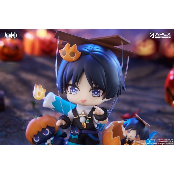 Genshin Impact You Ye Qi Xiang Series Chibi Chara PVC Statue Wanderer 10 cm    
