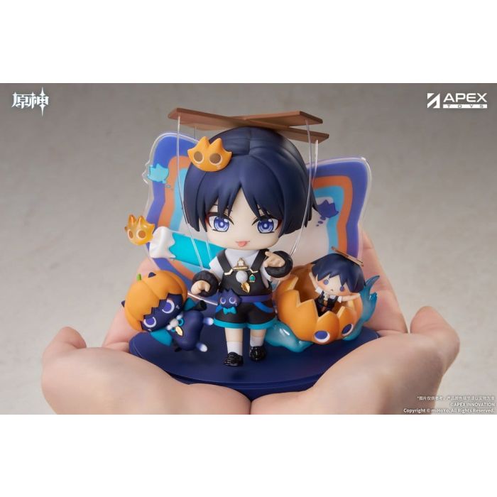 Genshin Impact You Ye Qi Xiang Series Chibi Chara PVC Statue Wanderer 10 cm    