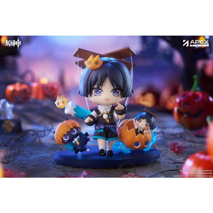 Genshin Impact You Ye Qi Xiang Series Chibi Chara PVC Statue Wanderer 10 cm    