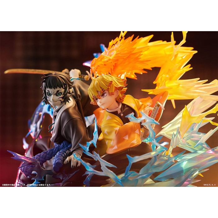 Demon Slayer: Kimetsu no Yaiba PVC Statue Zenitsu Agatsuma & Kaigaku 15 cm