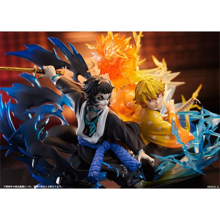Demon Slayer: Kimetsu no Yaiba PVC Statue Zenitsu Agatsuma & Kaigaku 15 cm